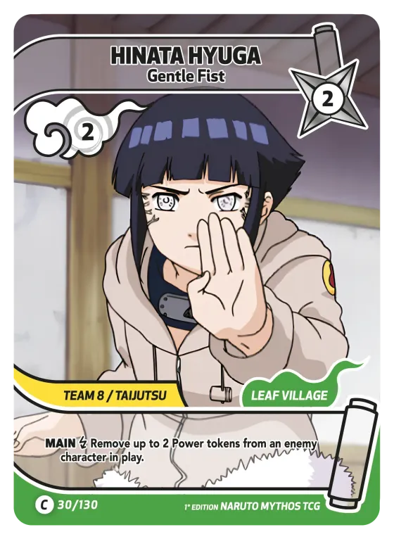 Hinata Hyuga — Gentle Fist — Naruto Mythos card KS-030
