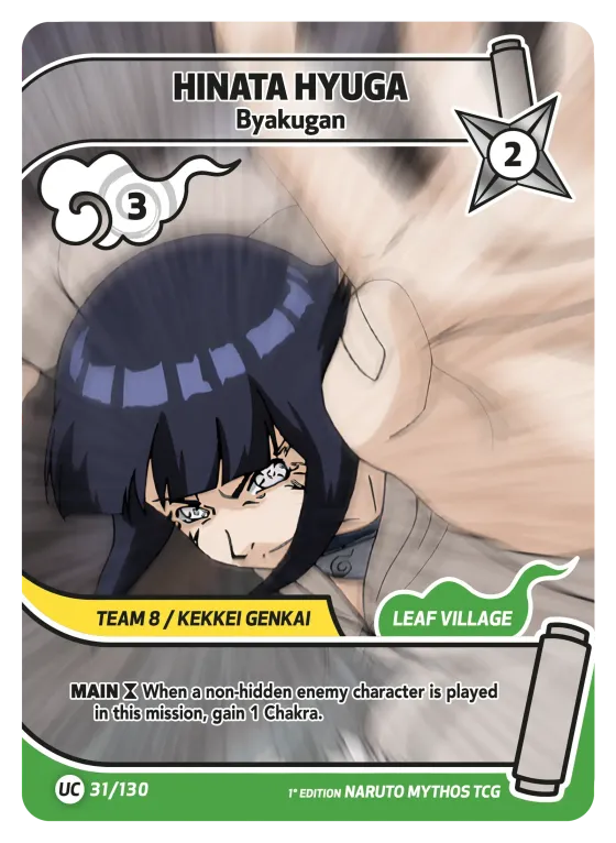 Hinata Hyuga — Byakugan — Naruto Mythos card KS-031