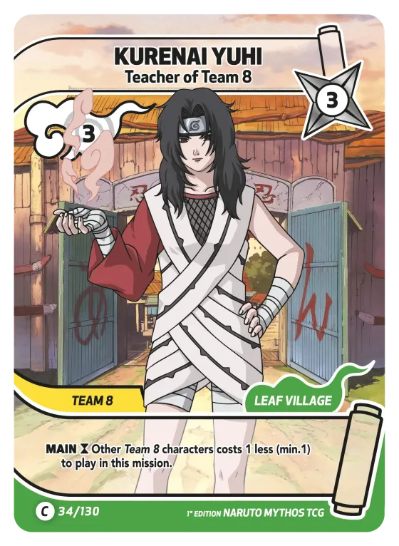 Kurenai Yuhi — Teacher of Team 8 — Naruto Mythos card KS-034