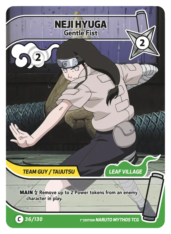 Neji Hyuga — Gentle Fist — Naruto Mythos card KS-036