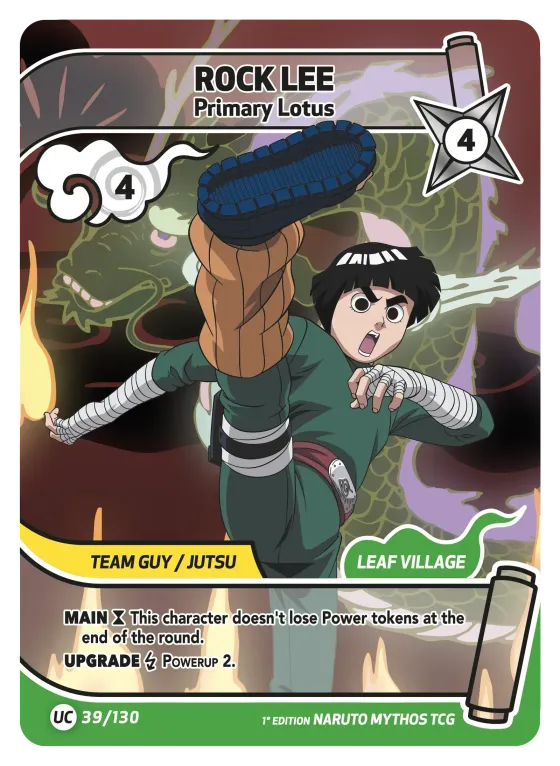 Rock Lee — Primary Lotus — Naruto Mythos card KS-039