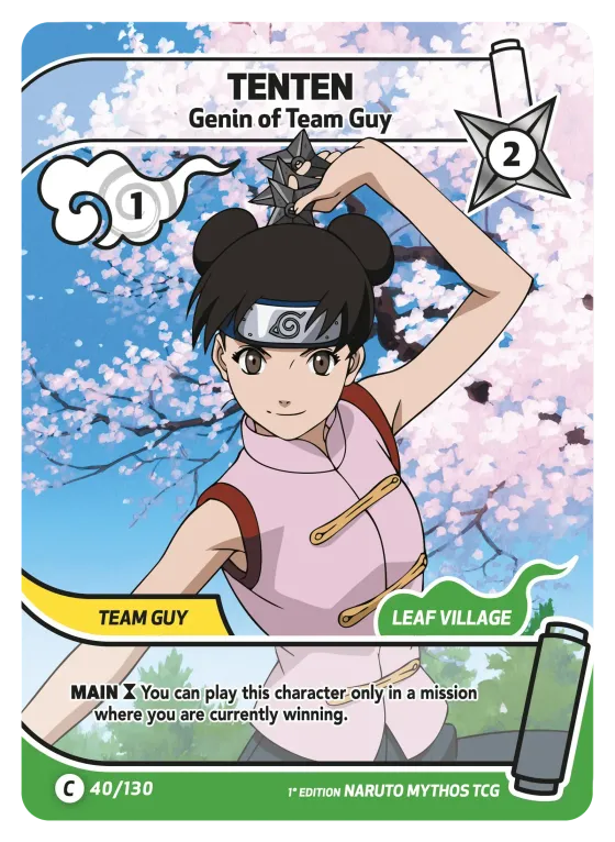 Tenten — Genin of Team Guy — Naruto Mythos card KS-040