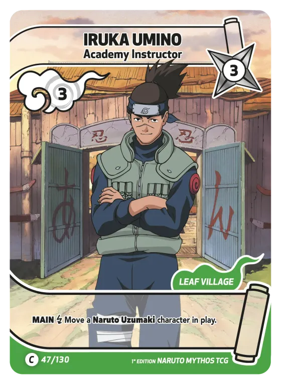 Iruka Umino — Academy Instructor — Naruto Mythos card KS-047