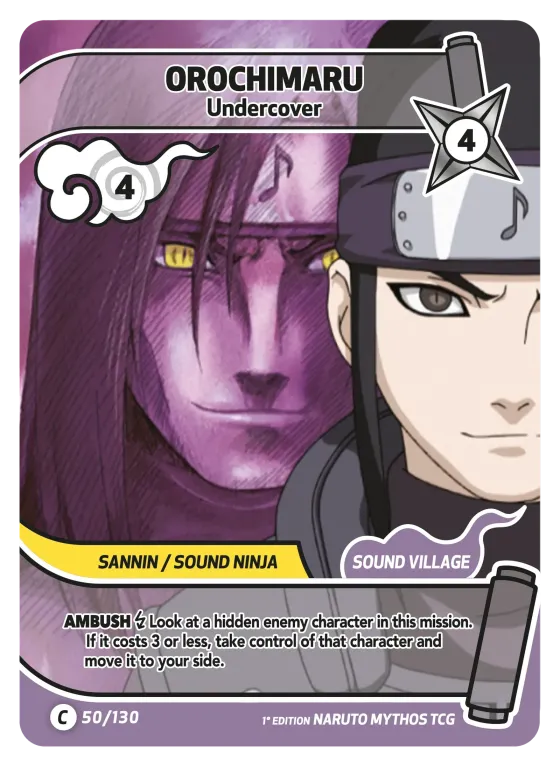 Orochimaru — Undercover — Naruto Mythos card KS-050