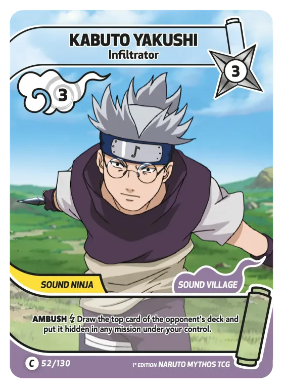 Kabuto Yakushi — Infiltrator — Naruto Mythos card KS-052