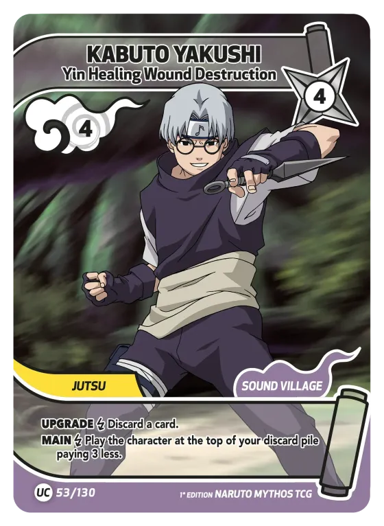 Kabuto Yakushi — Yin Healing Wound Destruction — Naruto Mythos card KS-053