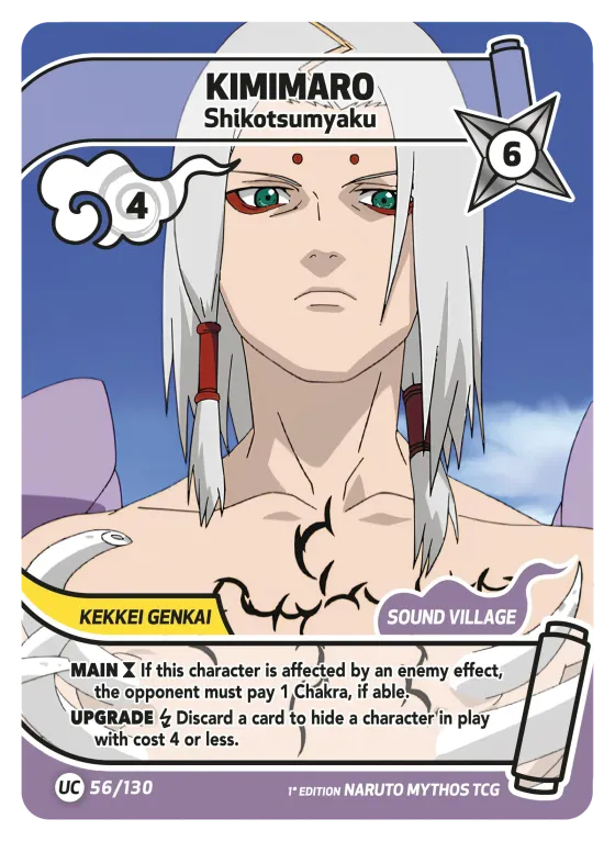 Kimimaro — Shikotsumyaku — Naruto Mythos card KS-056