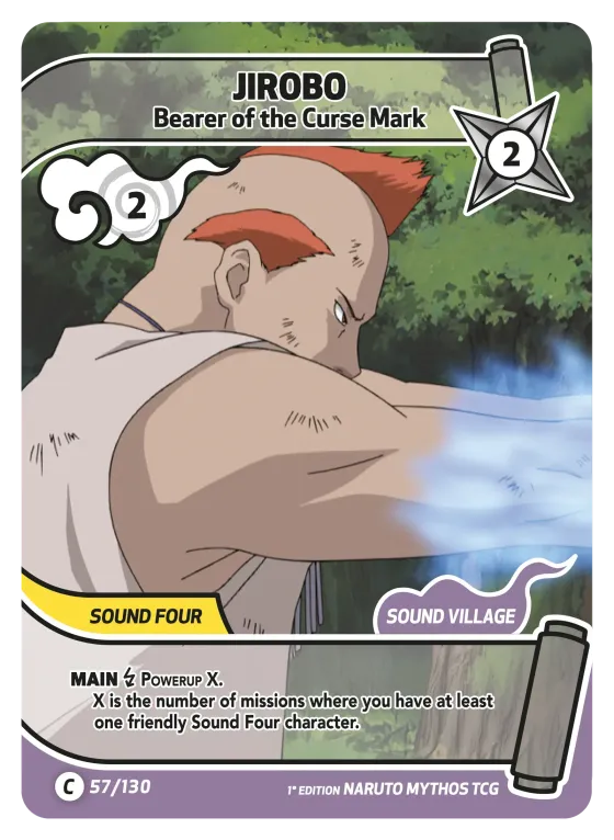 Jirobo — Bearer of the Curse Mark — Naruto Mythos card KS-057