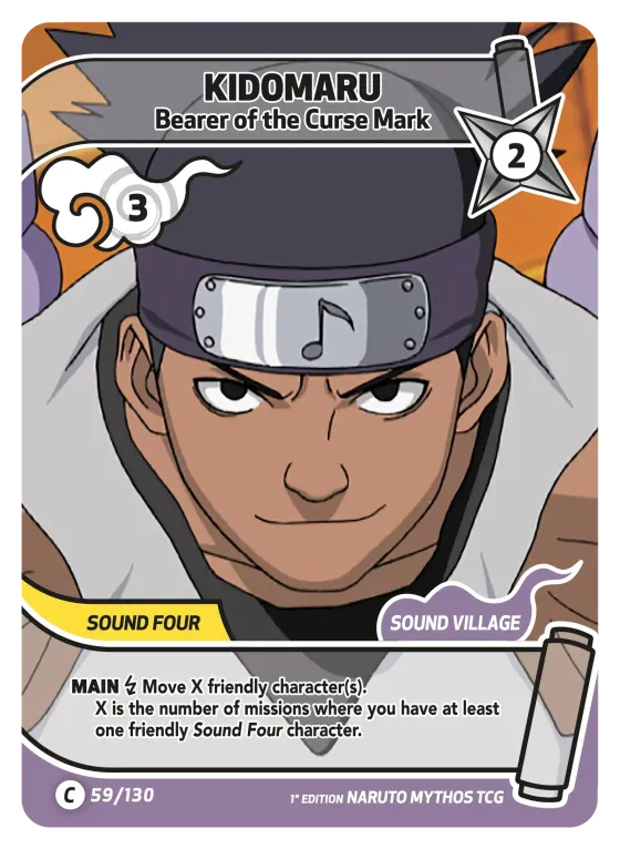 Kidomaru — Bearer of the Curse Mark — Naruto Mythos card KS-059