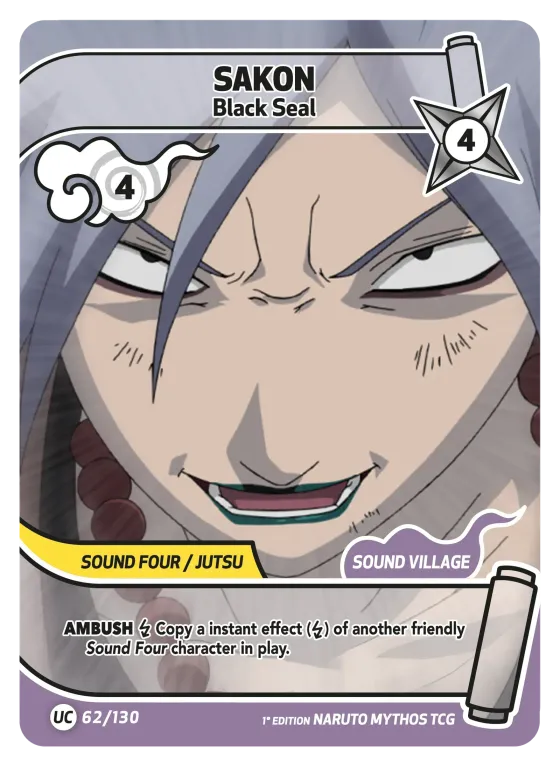 Sakon — Black Seal — Naruto Mythos card KS-062