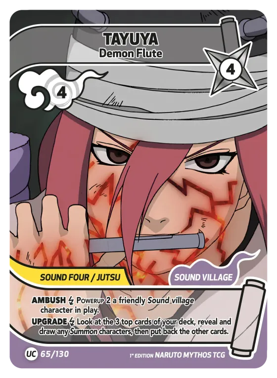 Tayuya — Demon Flute — Naruto Mythos card KS-065