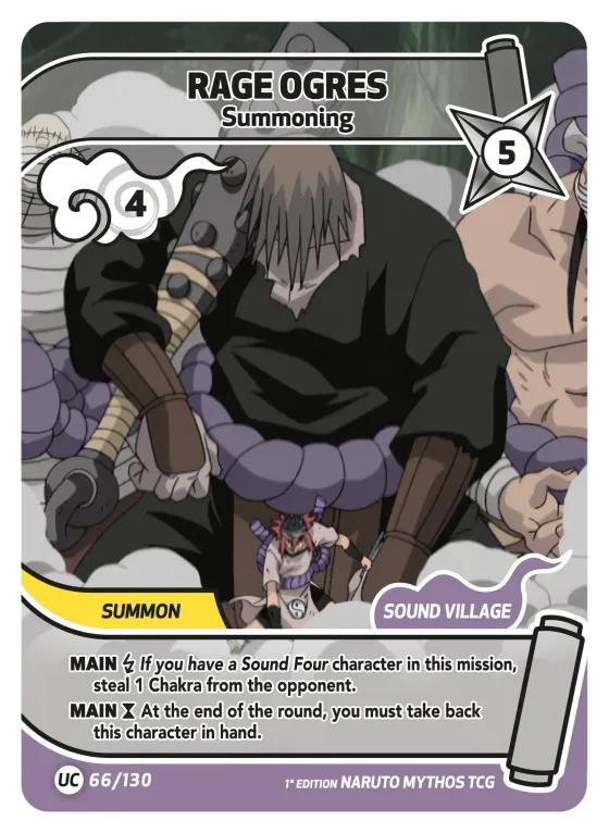 Rage Ogres — Summoning — Naruto Mythos card KS-066