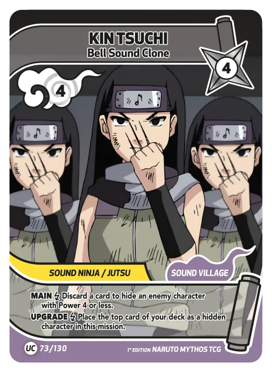 Kin Tsuchi — Bell Sound Clone — Naruto Mythos card KS-073