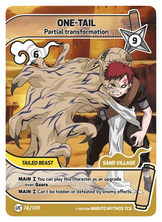 One-Tail — Partial Transformation — Naruto Mythos card KS-076