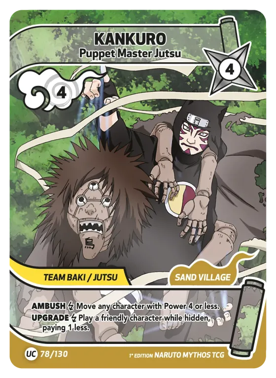 Kankuro — Puppet Master Jutsu — Naruto Mythos card KS-078
