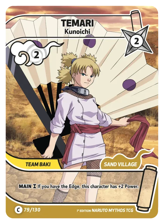 Temari — Kunoichi — Naruto Mythos card KS-079