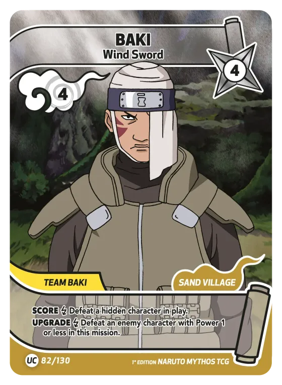 Baki — Wind Sword — Naruto Mythos card KS-082