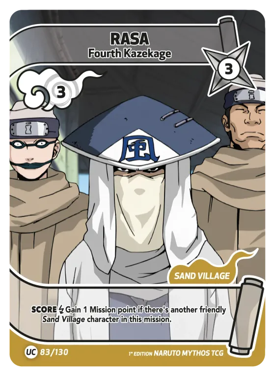Rasa — Fourth Kazekage — Naruto Mythos card KS-083