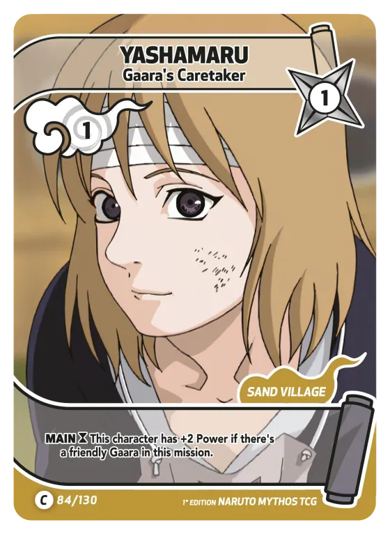 Yashamaru — Gaara's Caretaker — Naruto Mythos card KS-084