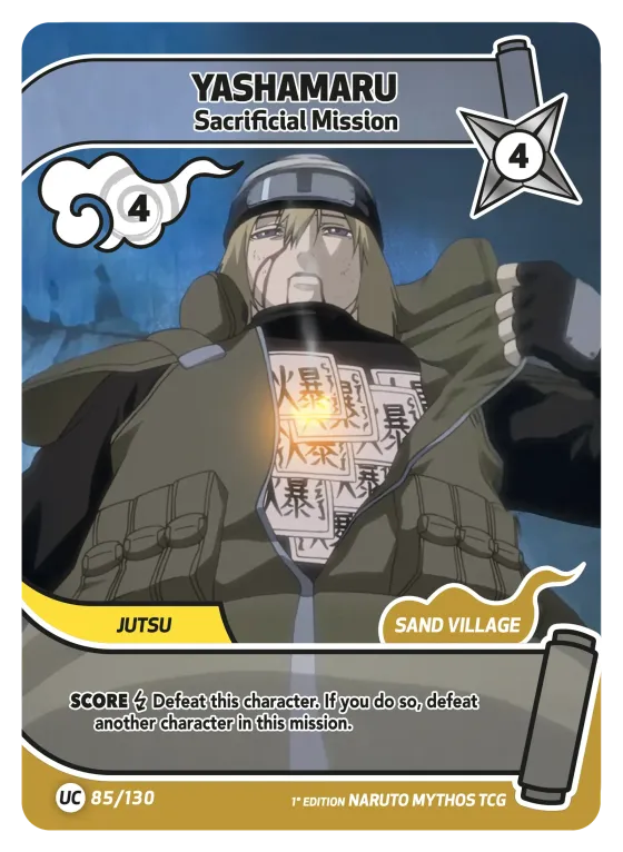 Yashamaru — Sacrificial Mission — Naruto Mythos card KS-085