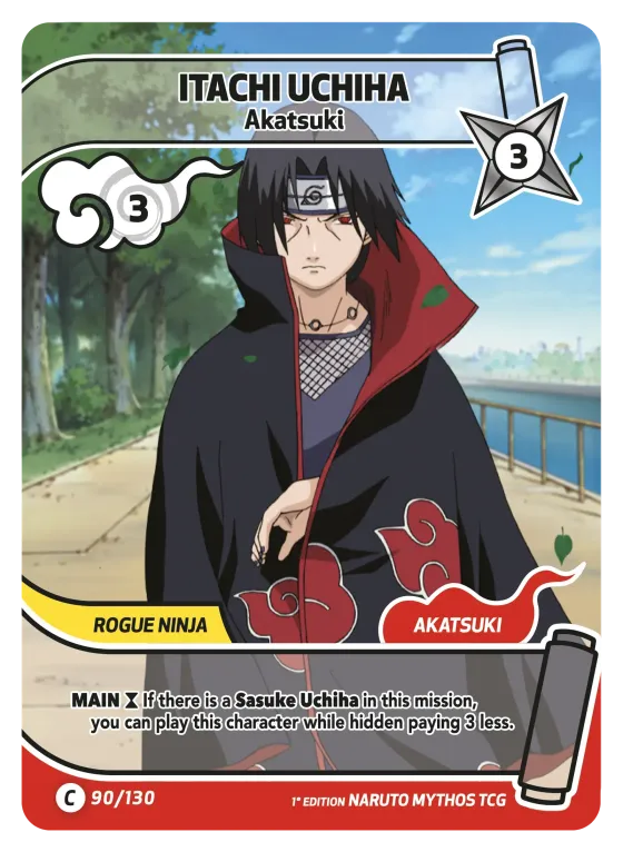 Itachi Uchiha — Akatsuki — Naruto Mythos card KS-090