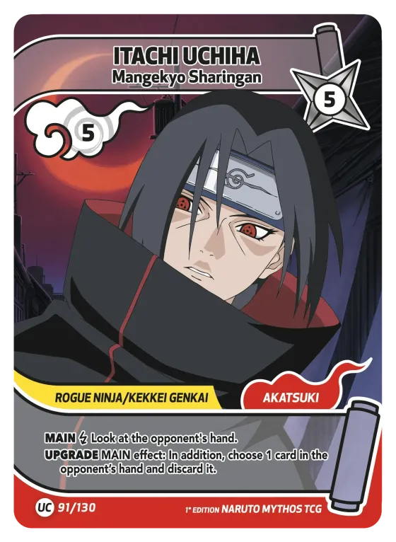 Itachi Uchiha — Mangekyo Sharingan — Naruto Mythos card KS-091