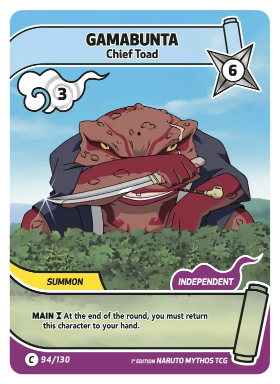 Gamabunta — Chief Toad — Naruto Mythos card KS-094