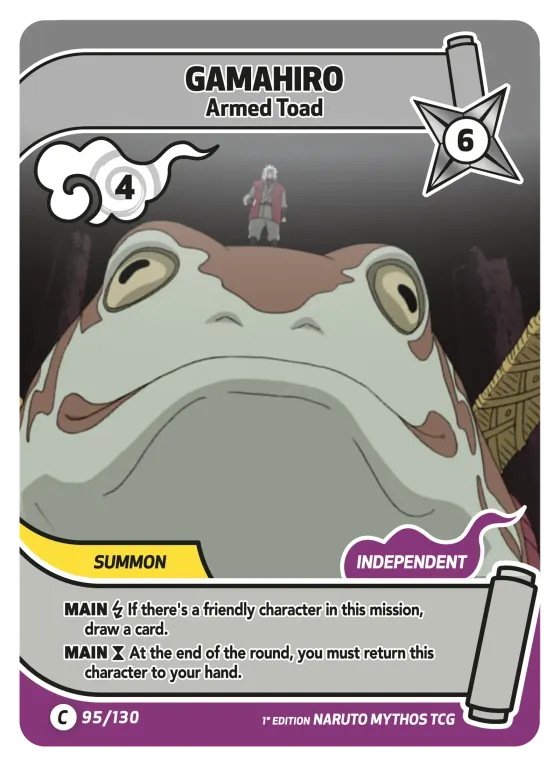Gamahiro — Armed Toad — Naruto Mythos card KS-095