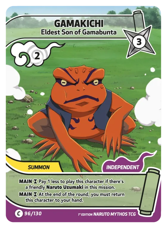 Gamakichi — Eldest Son of Gamabunta — Naruto Mythos card KS-096