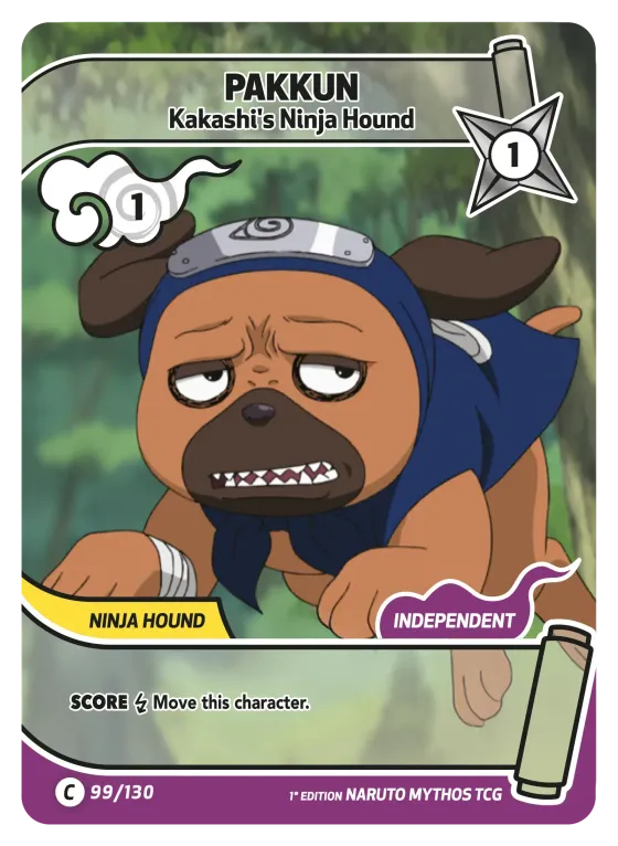 Pakkun — Kakashi's Ninja Hound — Naruto Mythos card KS-099