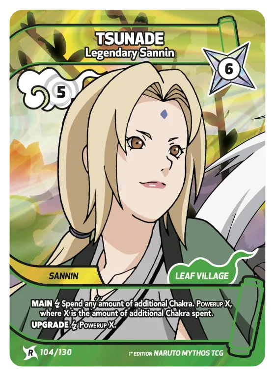 Tsunade — Legendary Sannin — Naruto Mythos card KS-104