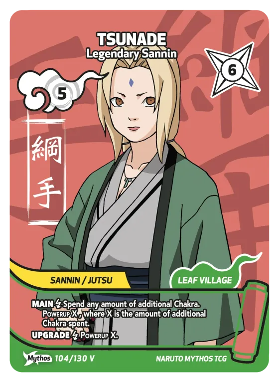 Tsunade — Legendary Sannin — Naruto Mythos card KS-104-V