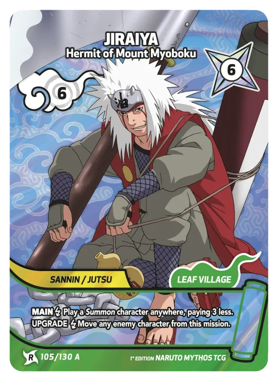 Jiraiya — Hermit of Mount Myoboku — Naruto Mythos card KS-105-A