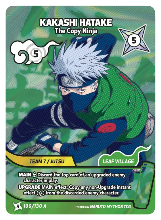 Kakashi Hatake — The Copy Ninja — Naruto Mythos card KS-106-A