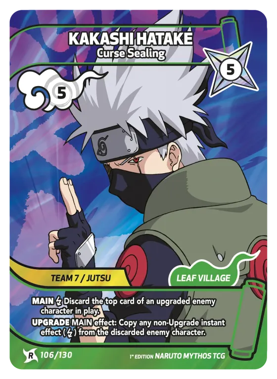 Kakashi Hatake — Curse Sealing — Naruto Mythos card KS-106