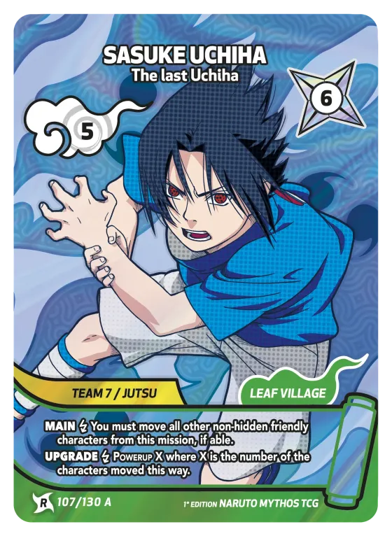Sasuke Uchiha — The last Uchiha — Naruto Mythos card KS-107-A