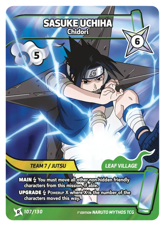 Sasuke Uchiha — Chidori — Naruto Mythos card KS-107