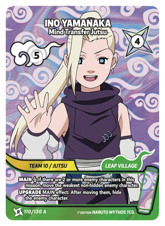 Ino Yamanaka — Mind Transfer Jutsu — Naruto Mythos card KS-110-A