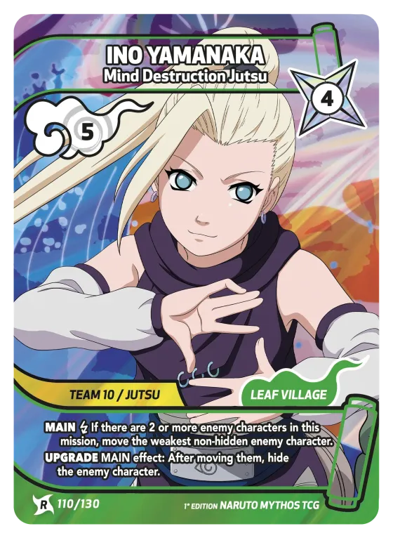 Ino Yamanaka — Mind Destruction Jutsu — Naruto Mythos card KS-110