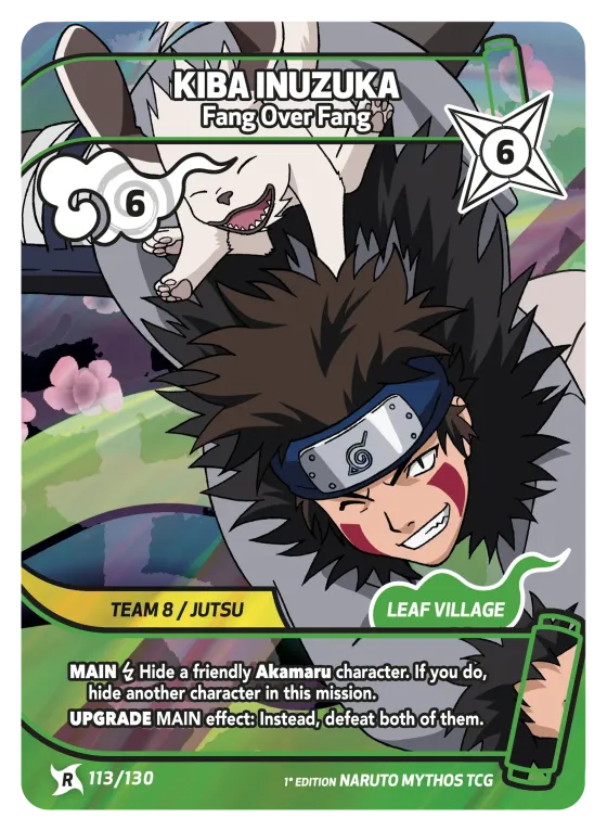 Kiba Inuzuka — Fang Over Fang — Naruto Mythos card KS-113