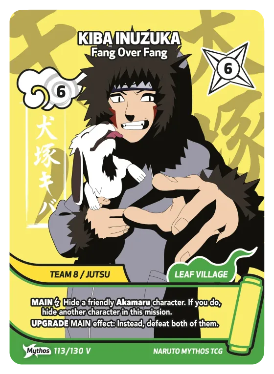 Kiba Inuzuka — Fang Over Fang — Naruto Mythos card KS-113-V
