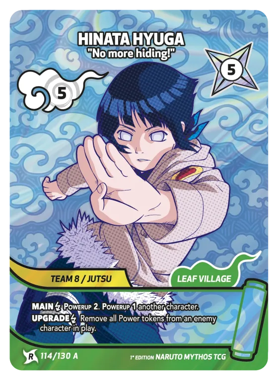 Hinata Hyuga — "No more hiding!" — Naruto Mythos card KS-114-A