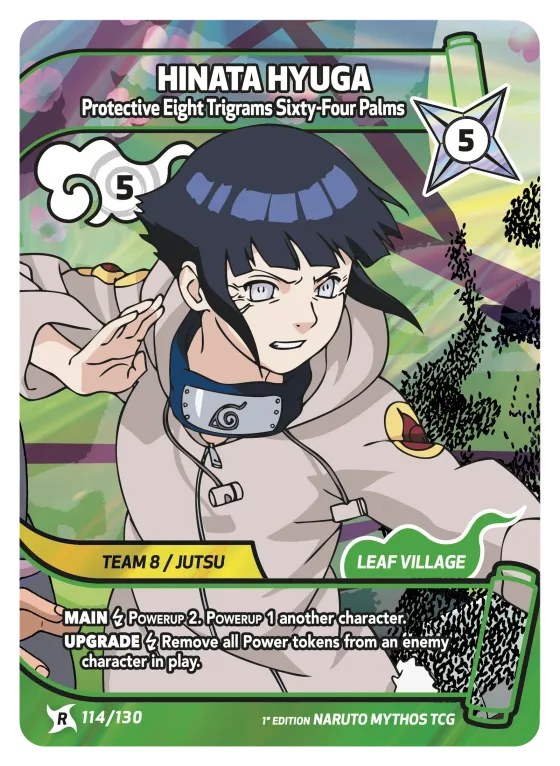 Hinata Hyuga — Protective Eight Trigrams Sixty-Four Palms — Naruto Mythos card KS-114