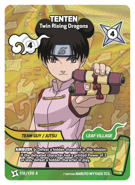 Tenten — Twin Rising Dragons — Naruto Mythos card KS-118-A