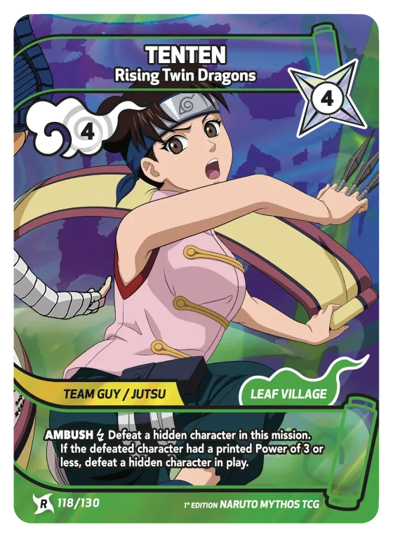Tenten — Rising Twin Dragons — Naruto Mythos card KS-118