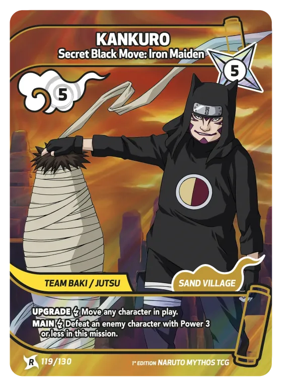 Kankuro — Secret Black Move: Iron Maiden — Naruto Mythos card KS-119