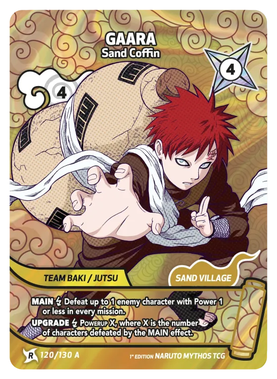 Gaara — Sand Coffin — Naruto Mythos card KS-120-A