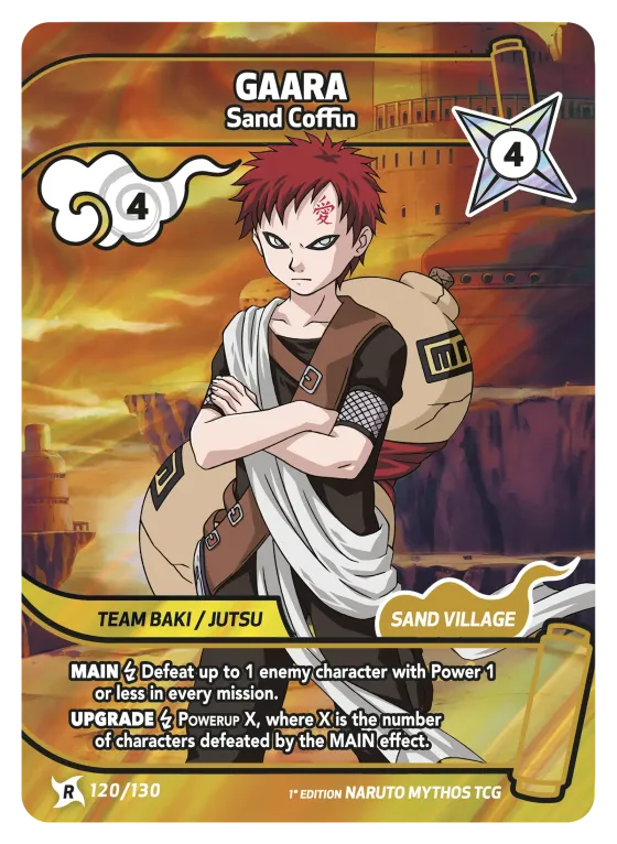 Gaara — Sand Coffin — Naruto Mythos card KS-120