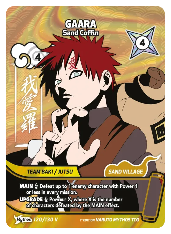 Gaara — Sand Coffin — Naruto Mythos card KS-120-V