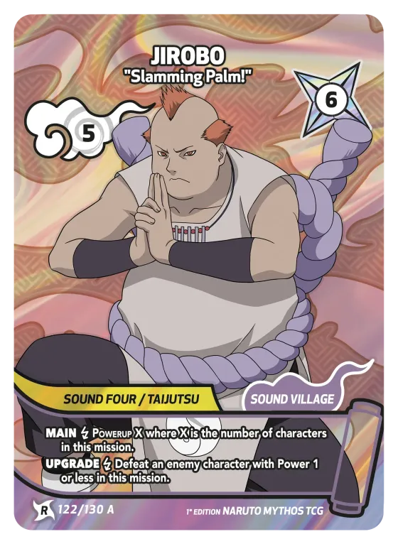 Jirobo — "Slamming Palm!" — Naruto Mythos card KS-122-A